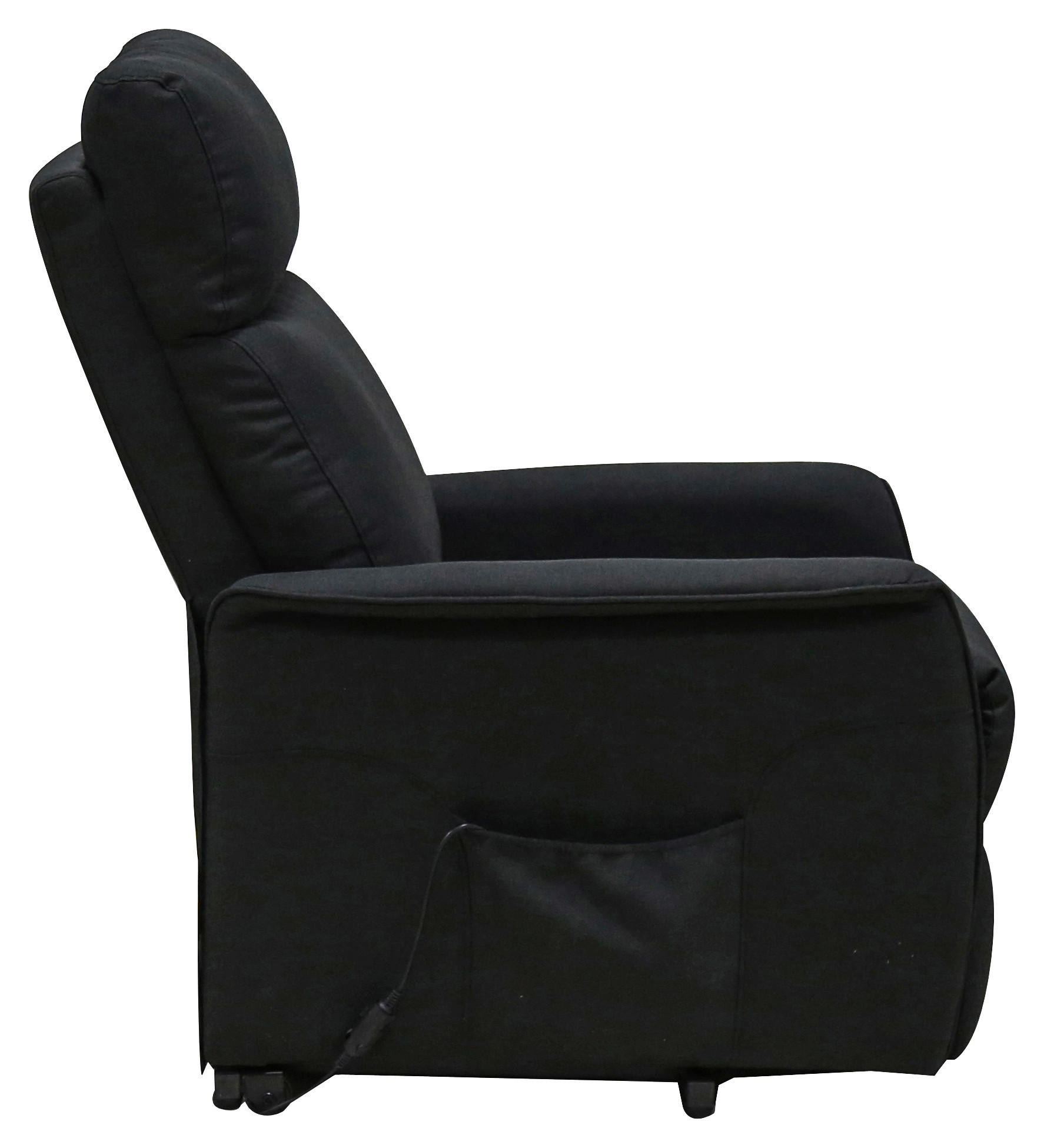 FERNSEHSESSEL  mit Webstoff Anthrazit  - Anthrazit/Schwarz, KONVENTIONELL, Textil/Metall (66/80-97/90-159,5cm) - MID.YOU