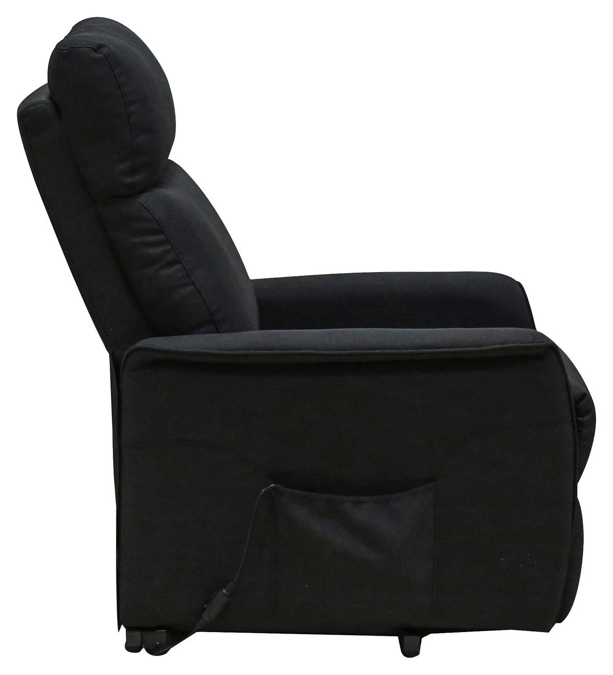 FERNSEHSESSEL  mit Webstoff Anthrazit  - Anthrazit/Schwarz, KONVENTIONELL, Textil/Metall (66/80-97/90-159,5cm) - MID.YOU