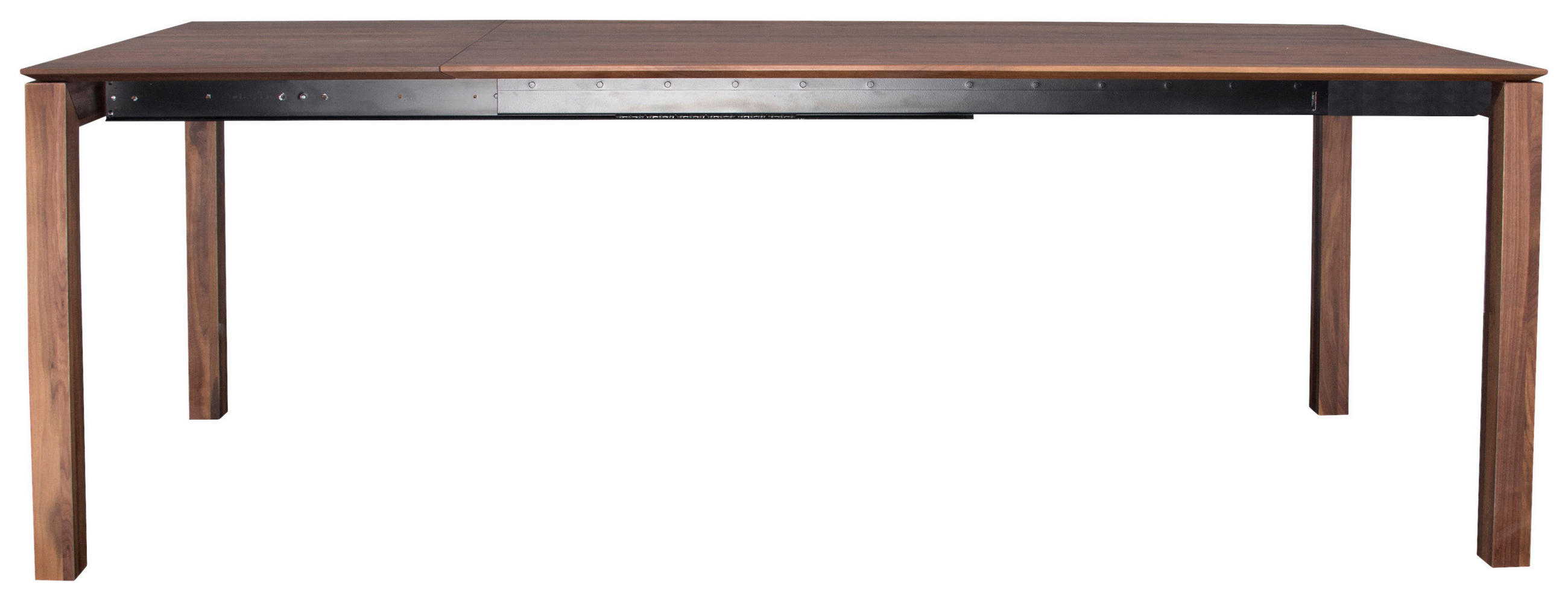 ESSTISCH in Holz 160-220/90/75 cm  - Nussbaumfarben, Konventionell, Holz (160-220/90/75cm)