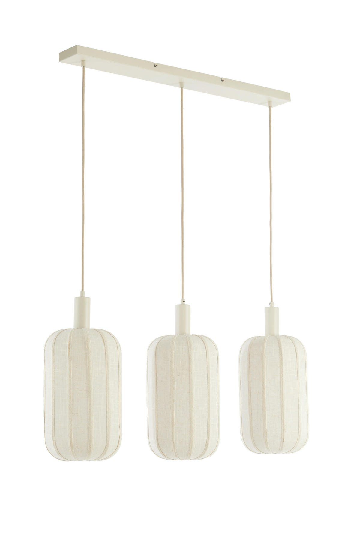HÄNGELEUCHTE TUFIA 21/34/80 cm   - Creme, Design, Kunststoff/Textil (21/34/80cm) - Light & Living