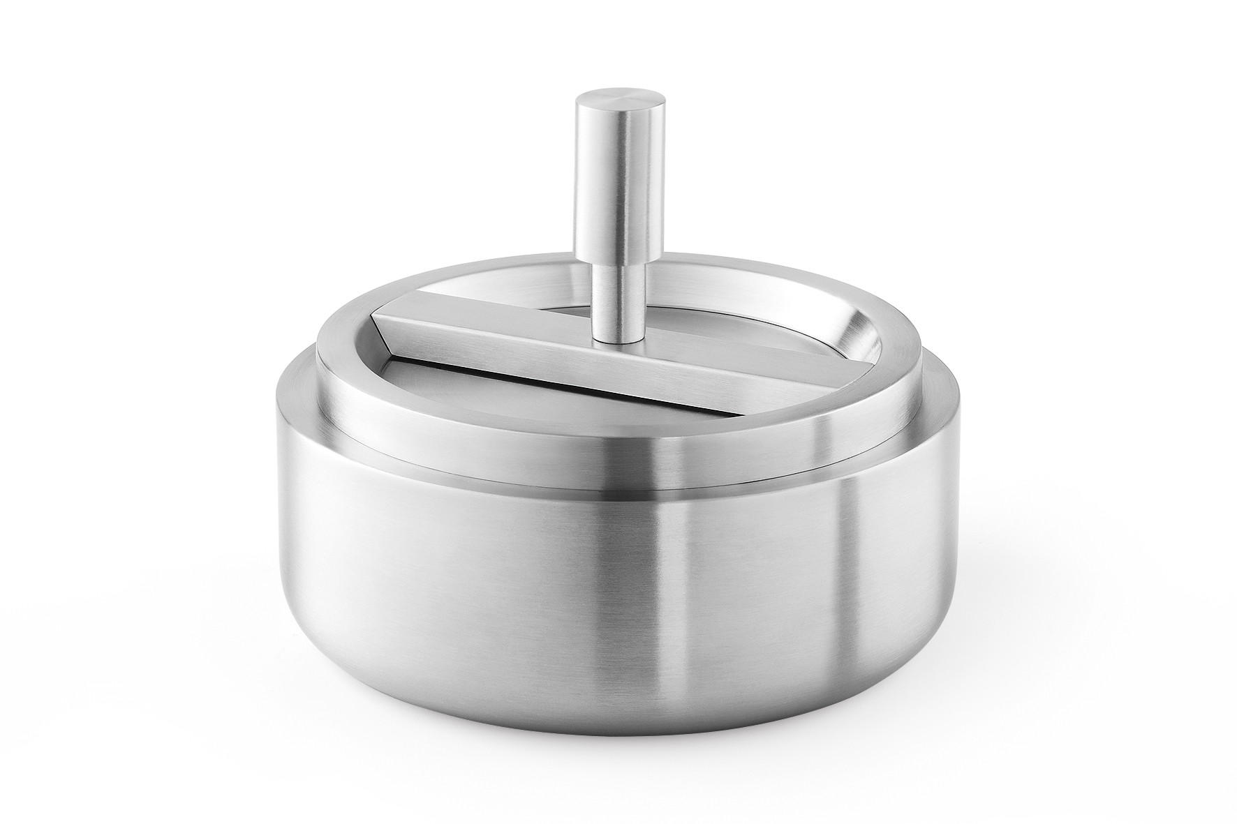 Zack Aschenbecher Contas Edelstahl 11 cm