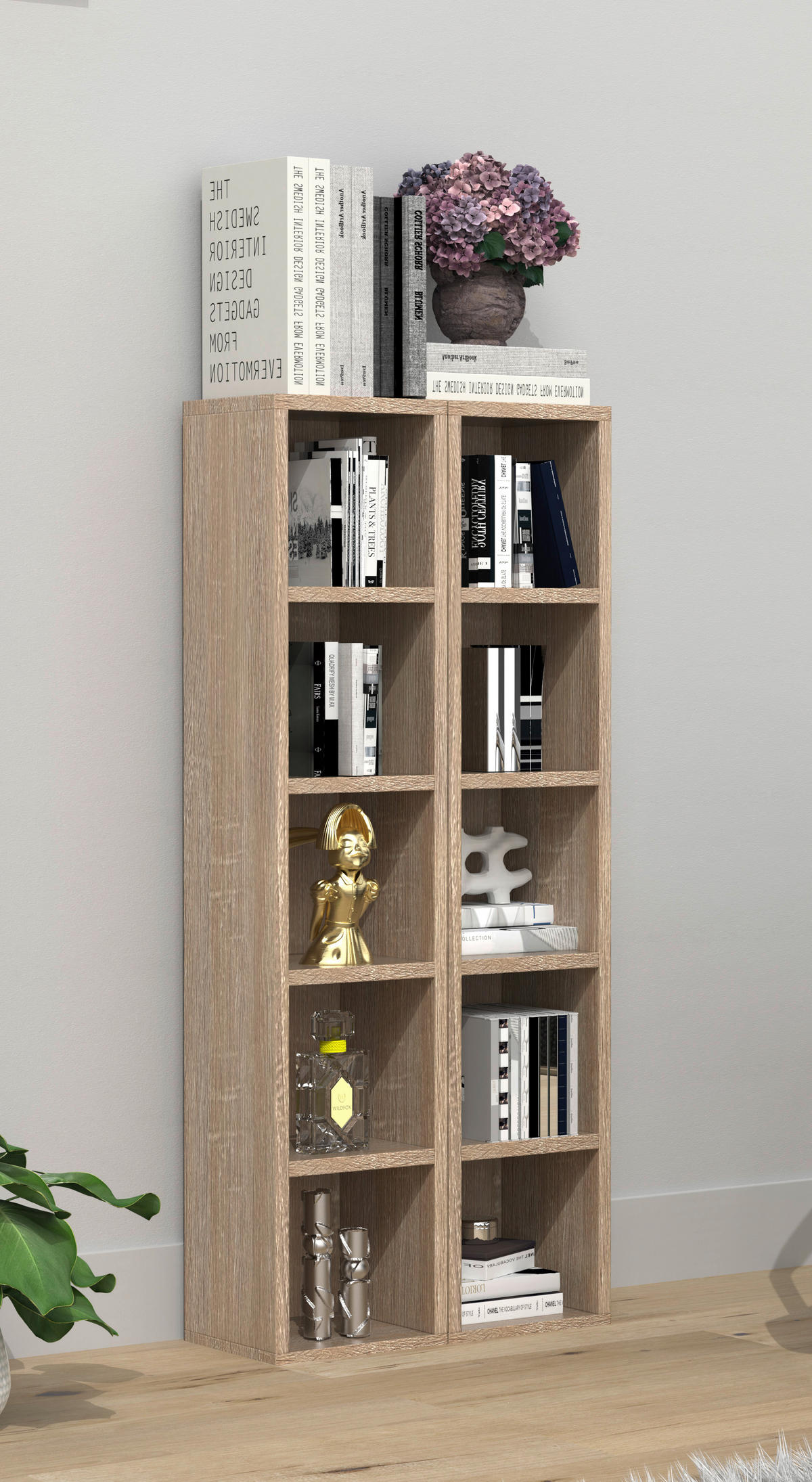 CD-REGAL Sonoma Eiche  - Sonoma Eiche, Design, Holzwerkstoff (40/94/17cm) - MID.YOU
