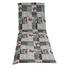 LIEGENAUFLAGE Karo - Weiß/Grau, Design, Textil (48/4/200cm)