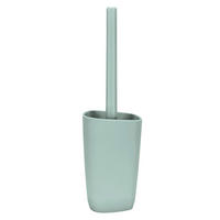 WC SADA - ŠTĚTKA A DRŽÁK - zelená, Konvenční, plast (13/32cm) - Kleine Wolke