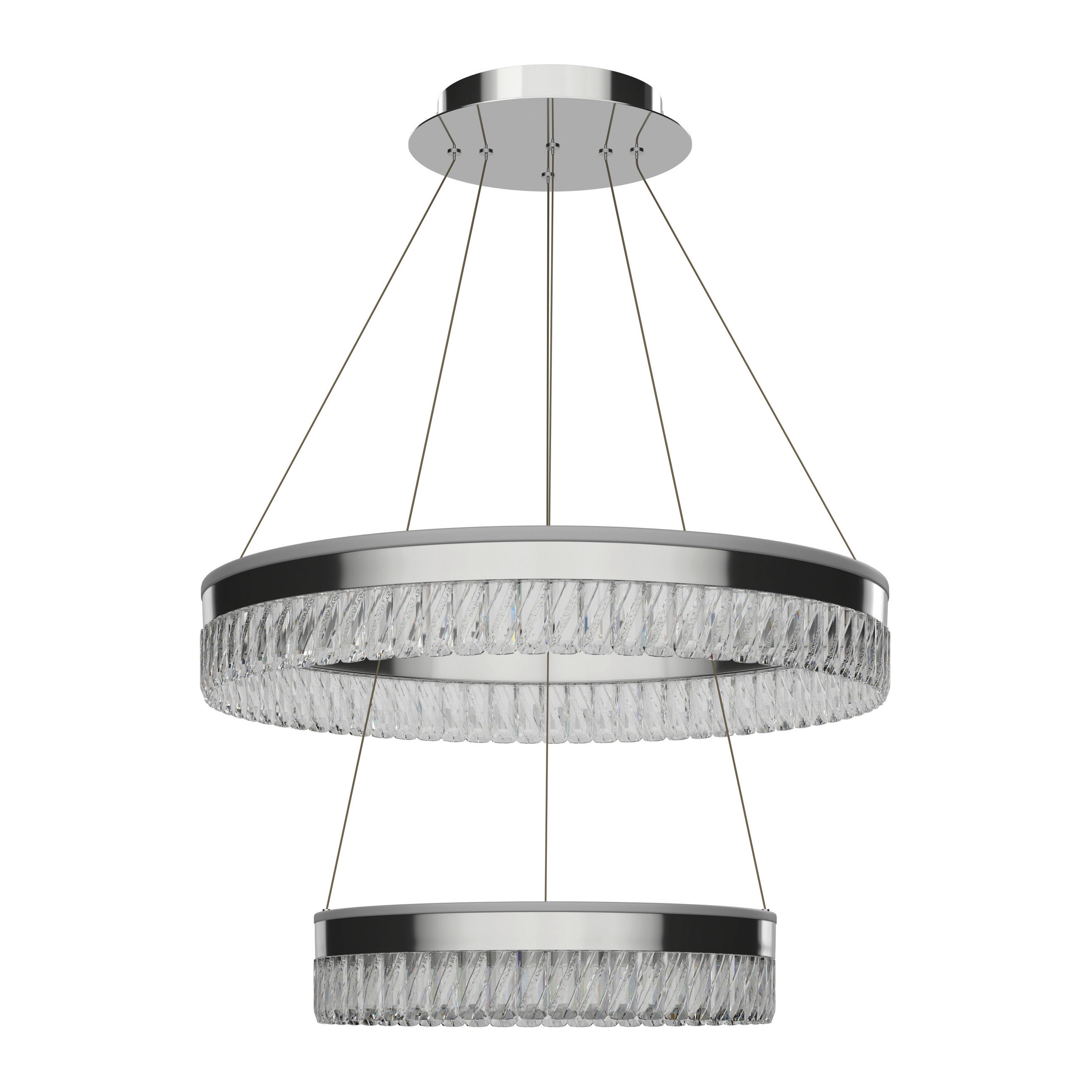 LED LUSTER  60/150 cm      - prozirna, Dizajnerski, staklo/metal (60/150cm) - Glandor