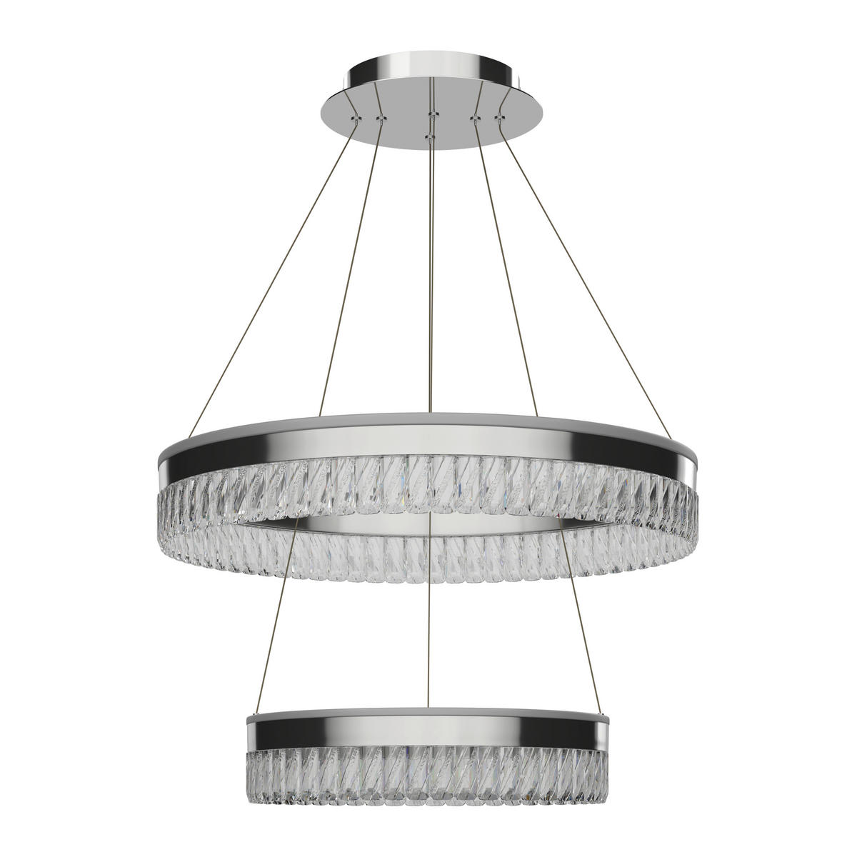 LED-HÄNGLAMPA Bunda 60/150 cm  - klar, Design, metall/glas (60/150cm) - Glandor