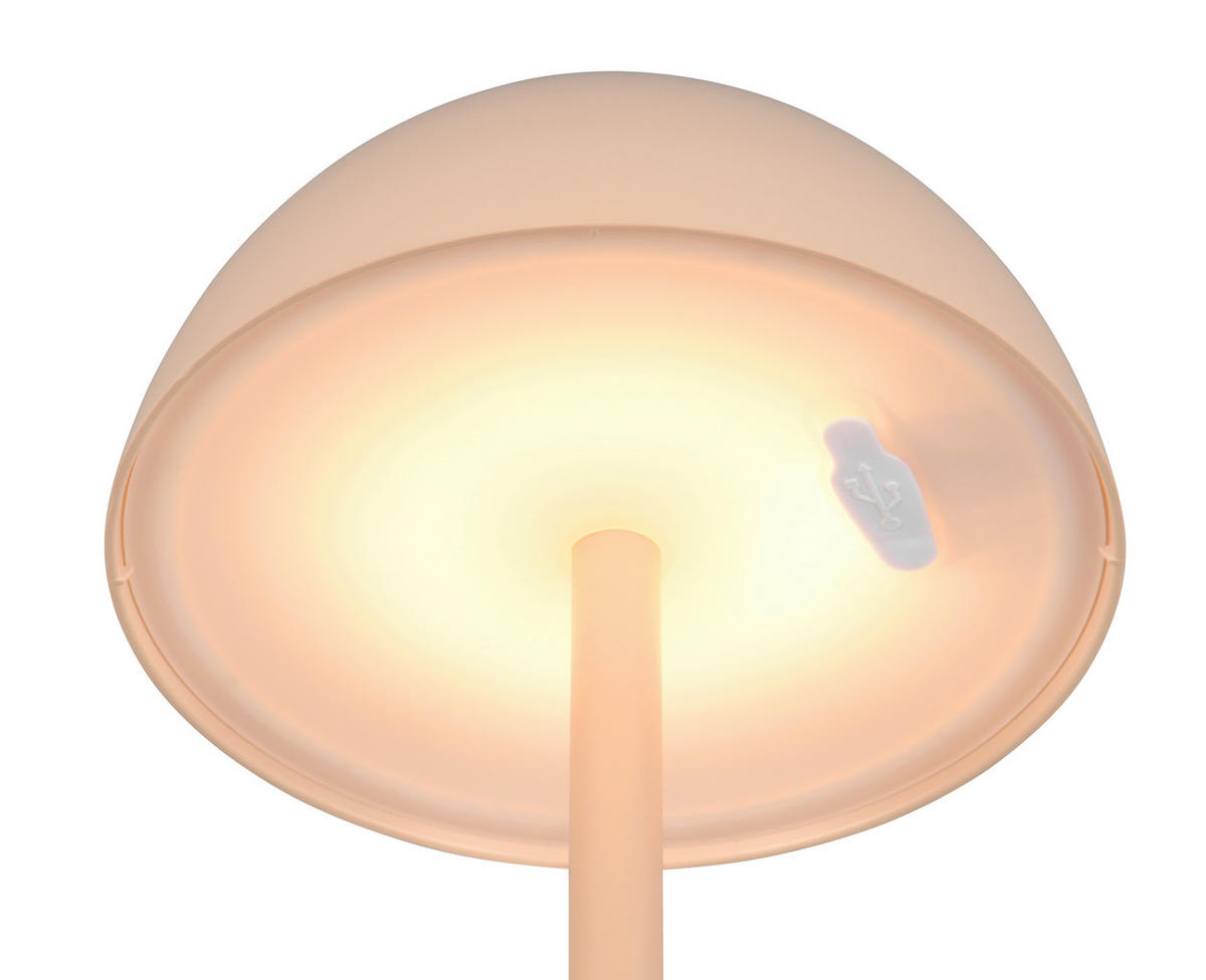 PUNJIVA STONA LAMPA - boja peska, Trendi, plastika (13,5/30cm)