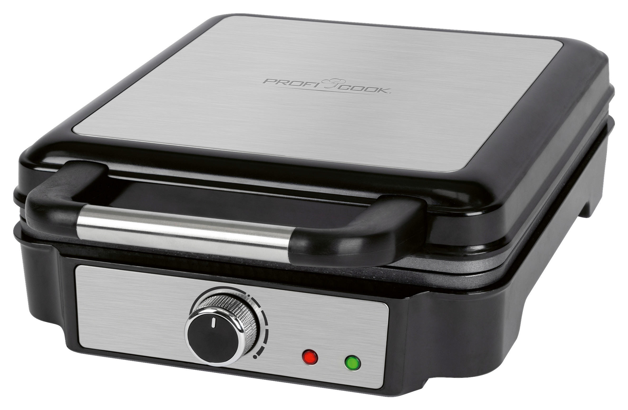 WAFFELAUTOMAT  - Edelstahlfarben/Schwarz, Basics, Kunststoff/Metall (24,4/10,2/32,8cm)