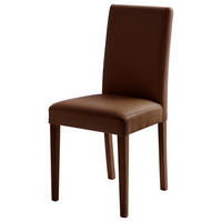 STUHL  Beinauswahl, Stoffauswahl Lederlook  Braun, Buche Kolonial  - Buche Kolonial/Braun, Konventionell, Holz/Textil (44/92/57cm) - Carryhome