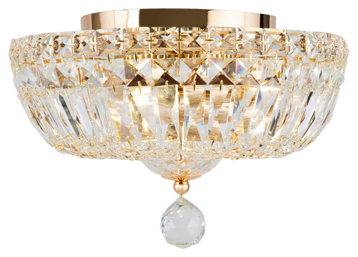 KRONLEUCHTER  30/18/30 cm   - Goldfarben, Trend, Glas/Metall (30/18/30cm) - MAYTONI