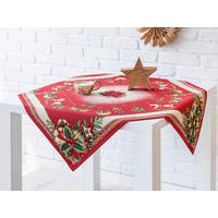 ASZTALTERÍTŐ   - bordó, Design, textil (90/90cm)