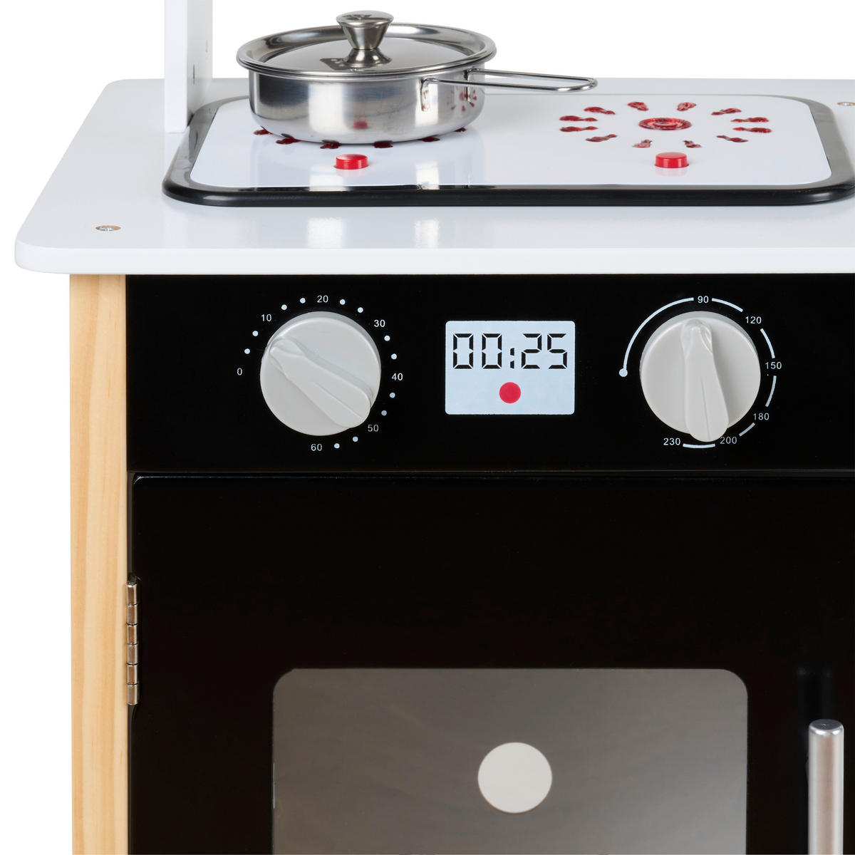 KINDERKÜCHE  - Schwarz/Naturfarben, Trend, Holzwerkstoff/Kunststoff (60/29,5/92cm) - My Baby Lou