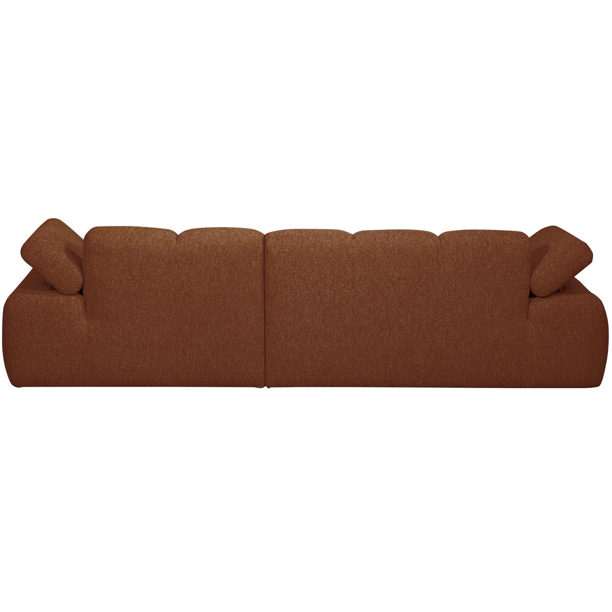 ECKSOFA Mojo in Bouclé Rostfarben Armteilverstellung  284/160 cm  - Rostfarben/Schwarz, MODERN, Kunststoff/Textil (284/160cm) - Livetastic