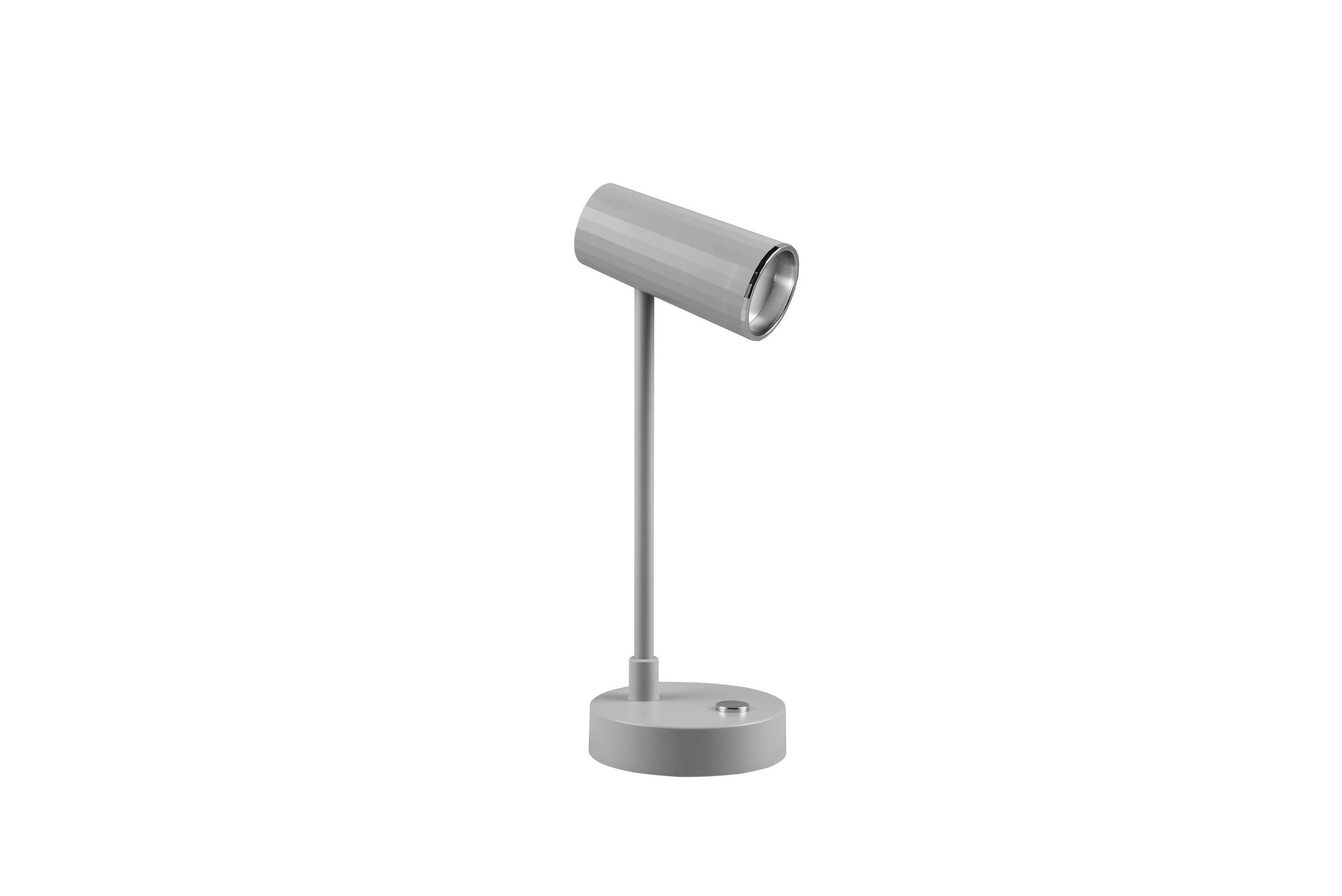 PORTABEL LAMPA Lenny   - grå, Design, plast (28/10/11cm)