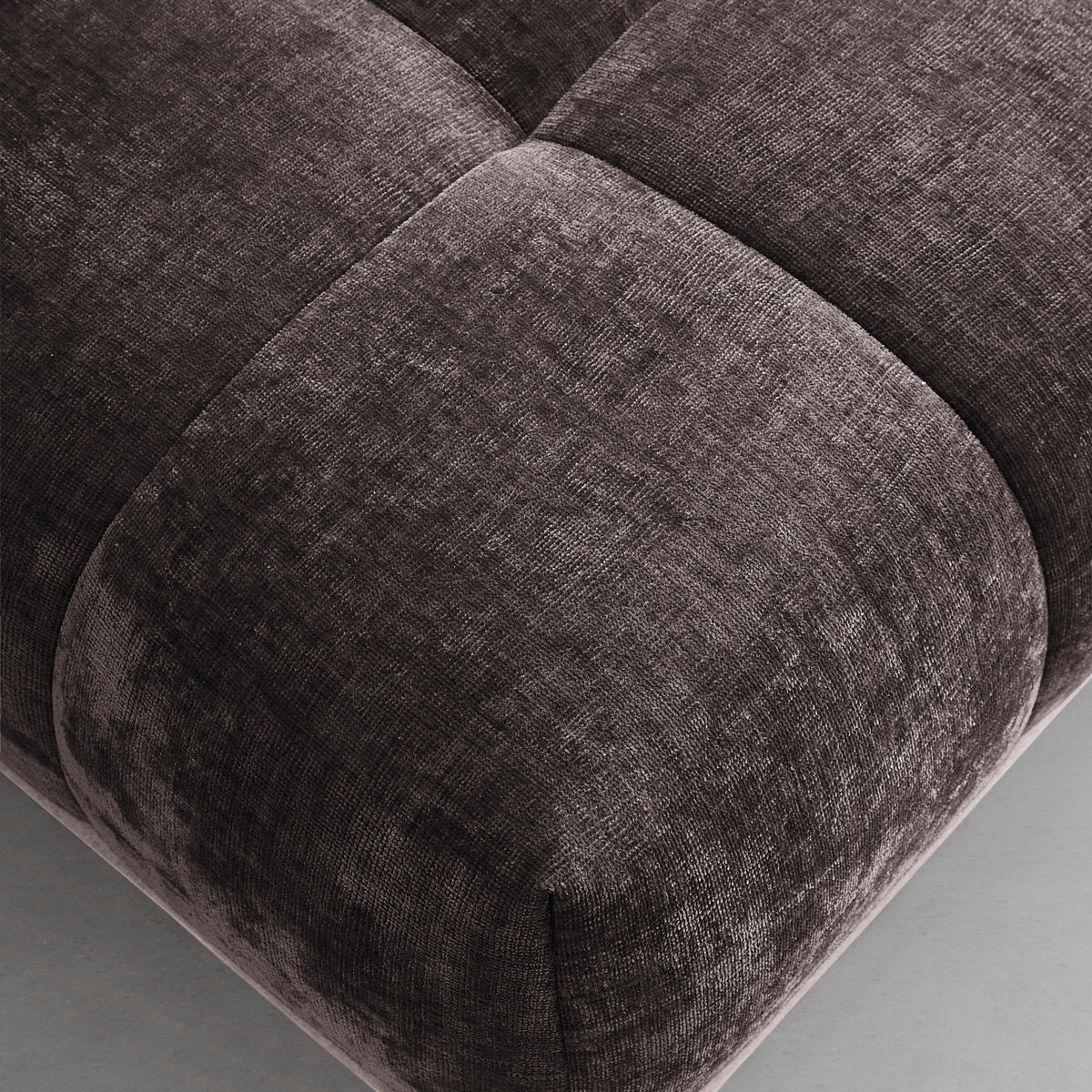 HÖRNSOFFA i brun  - brun/svart, Modern, metall/textil (184/67-87/262cm) - MID.YOU