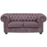 CHESTERFIELD-SOFA in Webstoff Mauve  - Wengefarben/Mauve, LIFESTYLE, Holz/Textil (180/76,5/96cm) - Landscape