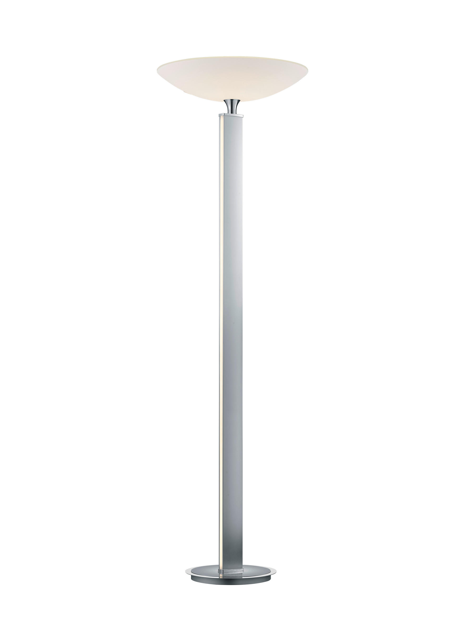 LED-DECKENFLUTER 53/179 cm    - Weiß, Design, Glas/Metall (53/179cm) - Bankamp