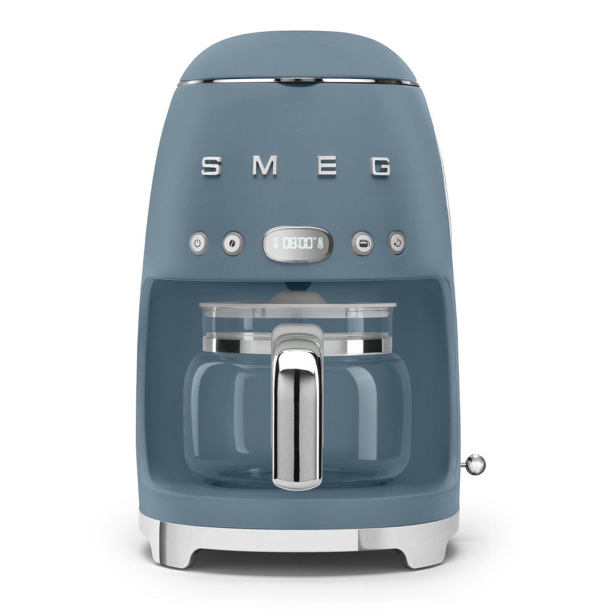 FILTERKAFFEEMASCHINE  - Graublau, Basics, Glas/Metall (24,5/36,1/25,6cm) - SMEG