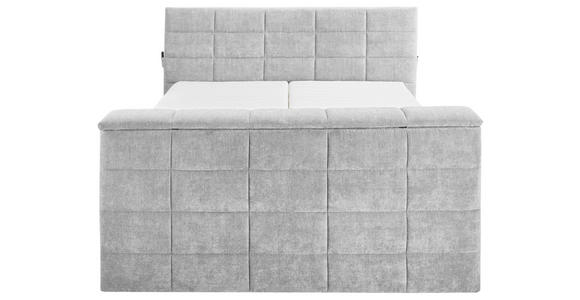 BOXSPRINGBETT 180/200 cm in Silberfarben - Silberfarben, KONVENTIONELL, Textil (180/200cm) - Carryhome