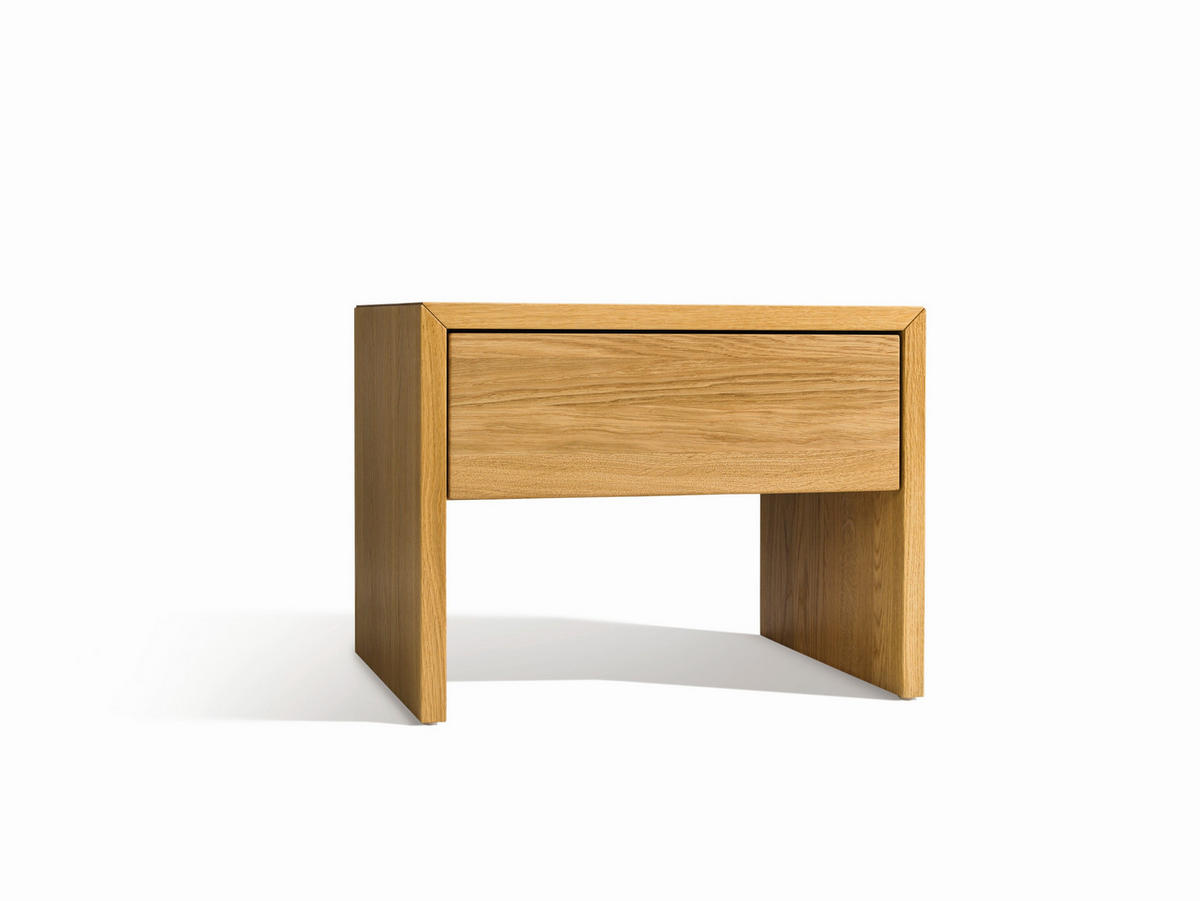 NACHTKÄSTCHEN in massiv Wildeiche Wildeiche  - Wildeiche, Design, Holz (51,2/39,5/42cm) - TEAM 7