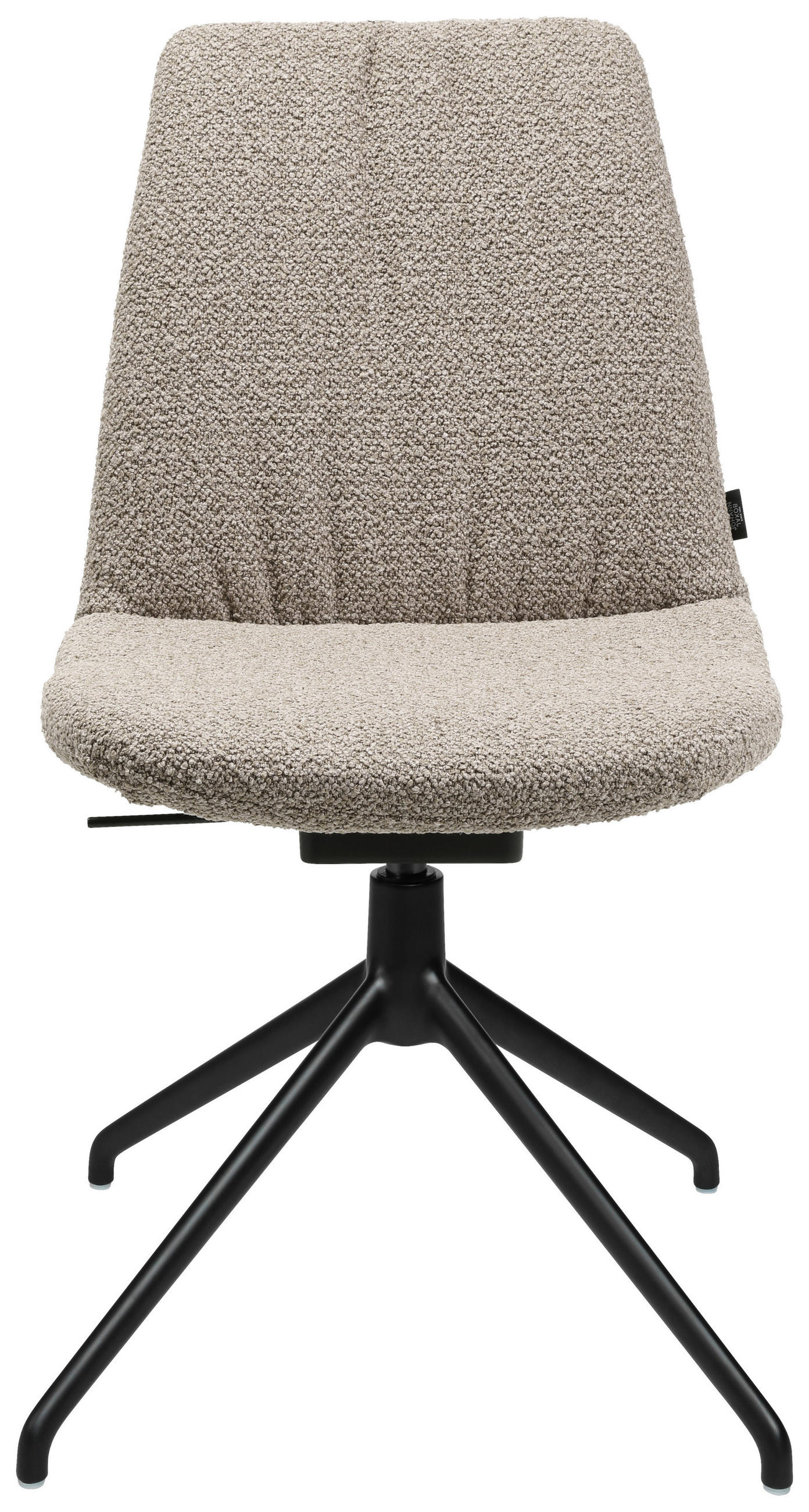 STUHL - Schwarz/Naturfarben, Design, Textil/Metall (46/85-88/55cm) - Johann Jakob