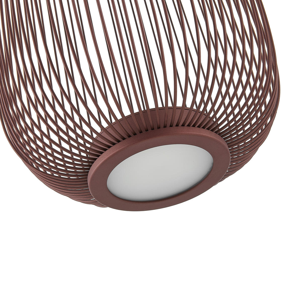 LED-HÄNGELEUCHTE Cage 102,5/22,5/50-150 cm  - Braun, Design, Kunststoff/Metall (102,5/22,5/50-150cm) - Dieter Knoll