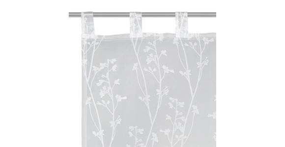 SCHLAUFENVORHANG transparent  - Weiß, Trend, Textil (140/245cm) - Boxxx