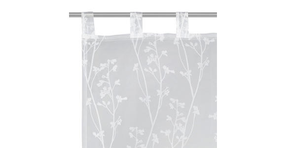 SCHLAUFENVORHANG transparent - Weiß, Trend, Textil (140/245cm) - Boxxx
