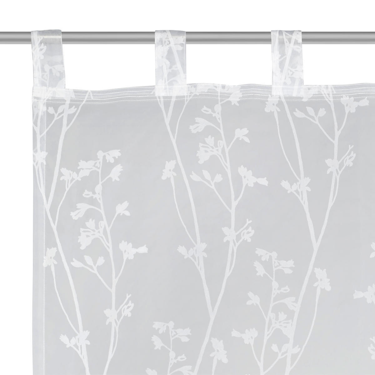 ZÁVES S PÚTKAMI, priehľadné,  - biela, Trend, textil (140/245cm) - Boxxx