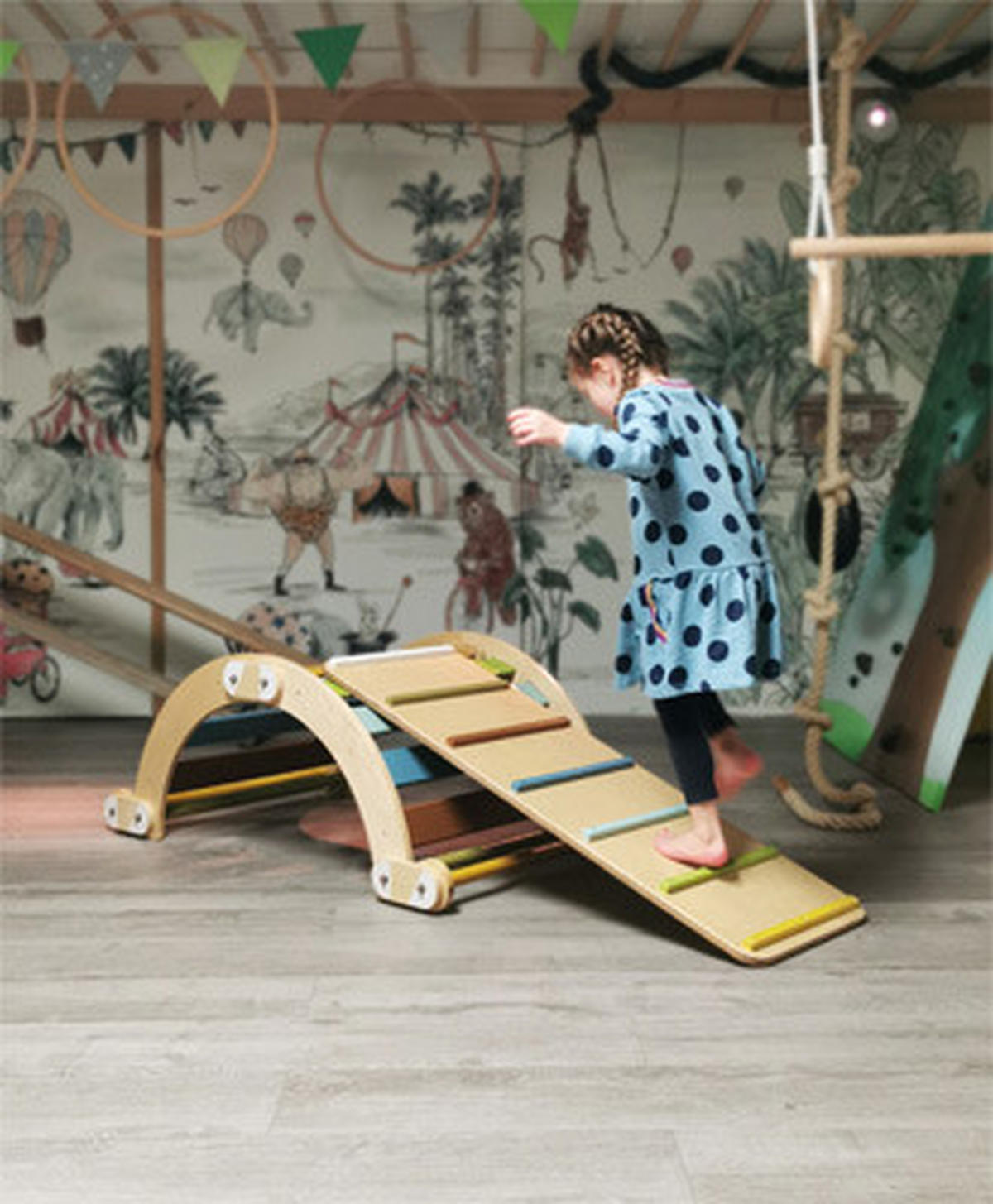 KLETTERGERÜST ZUBEHÖR - Multicolor, Basics, Holz (115/5/40cm) - small foot