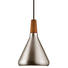 HÄNGELEUCHTE - Edelstahlfarben/Braun, LIFESTYLE, Holz/Metall (18/27cm) HÄNGELEUCHTE - Edelstahlfarben/Braun, LIFESTYLE, Holz/Metall (18/27cm)