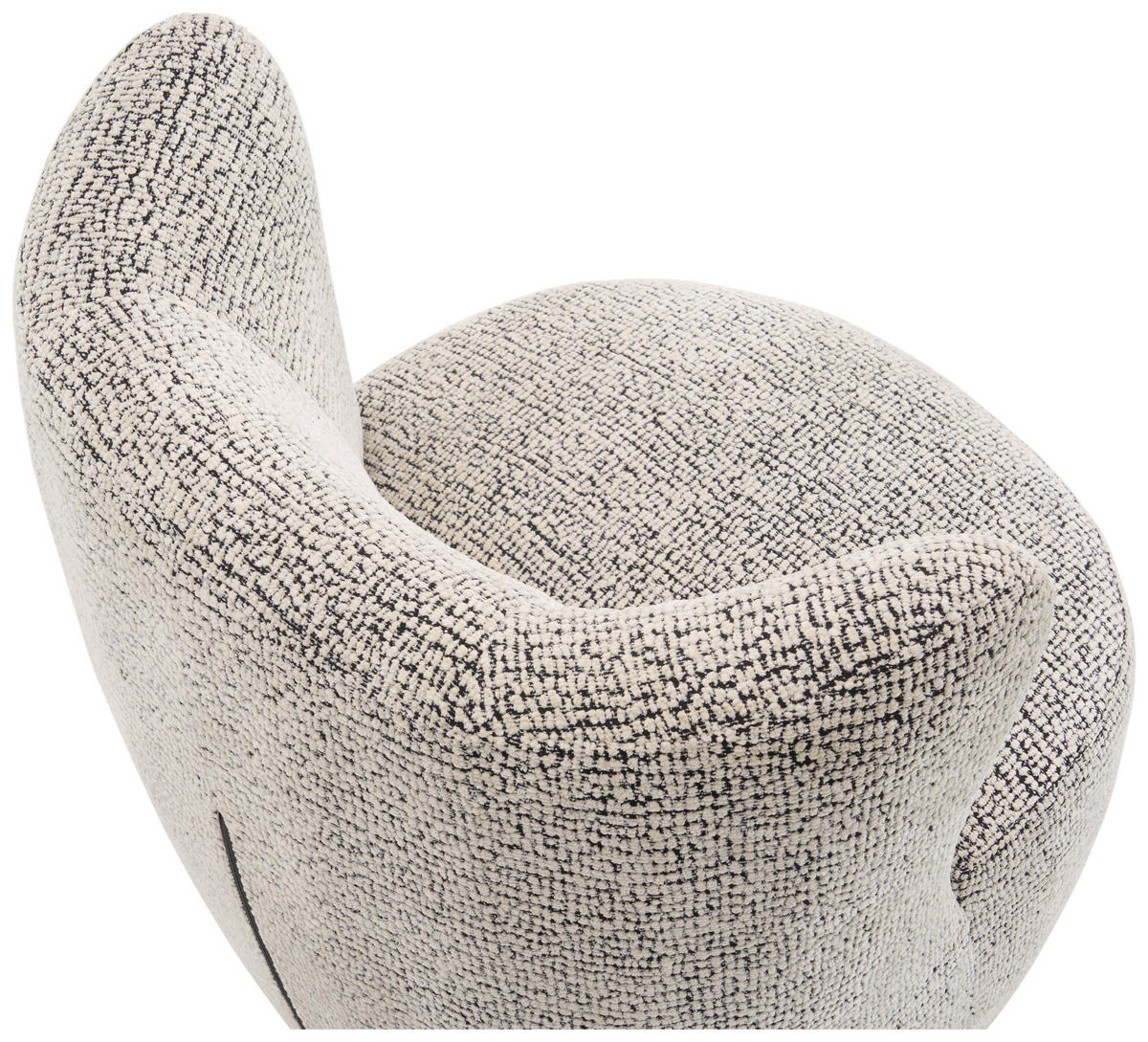 SESSEL in Leinenoptik Grau, Schwarz  - Schwarz/Grau, Design, Textil/Metall (75/79/76cm) - Xora