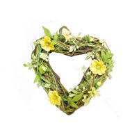 FRÜHLINGSKRANZ  - Gelb/Hellgrün, LIFESTYLE, Holz/Textil (30/30/10cm)