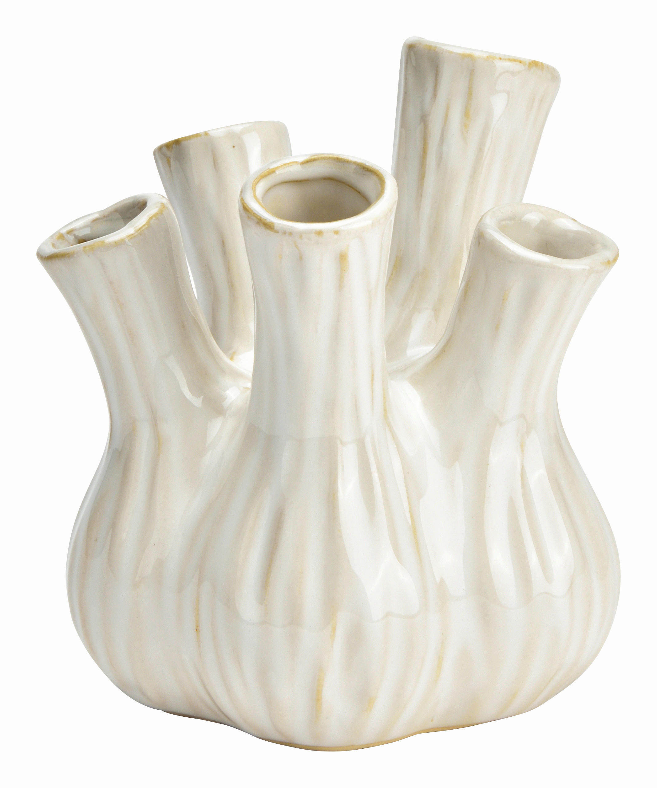 XXXLutz Vase Weiß 13x16x13 cm