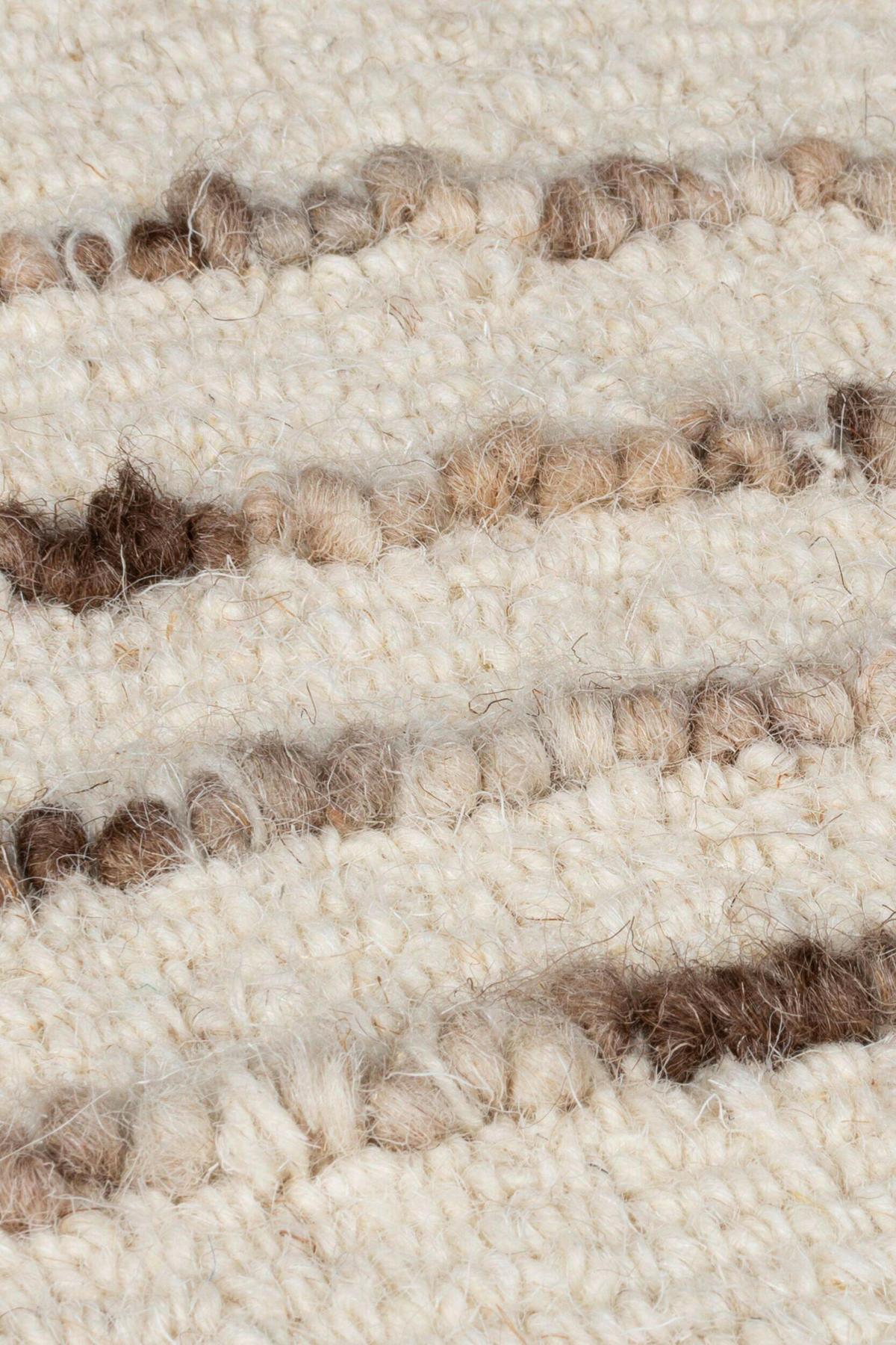 WOLLTEPPICH 120/170 cm ABSTRACT SWIRL WOOL Braun, Naturfarben  - Braun/Naturfarben, KONVENTIONELL, Textil (120/170cm)