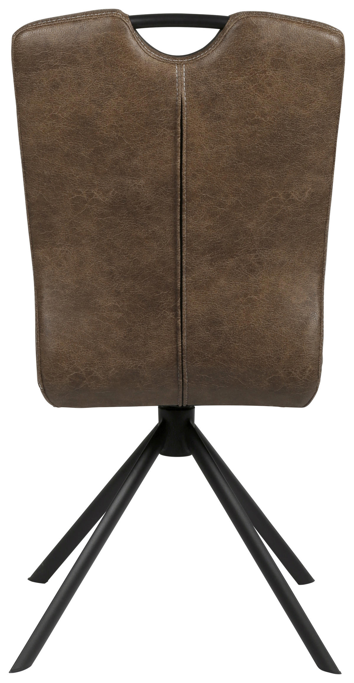 STUHL - Schwarz/Braun, Design, Textil/Metall (46/92,5/62cm) - Ambia Home