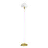 STEHLEUCHTE 20/125 cm    - Messingfarben/Opal, KONVENTIONELL, Glas/Metall (20/125cm) - Belid