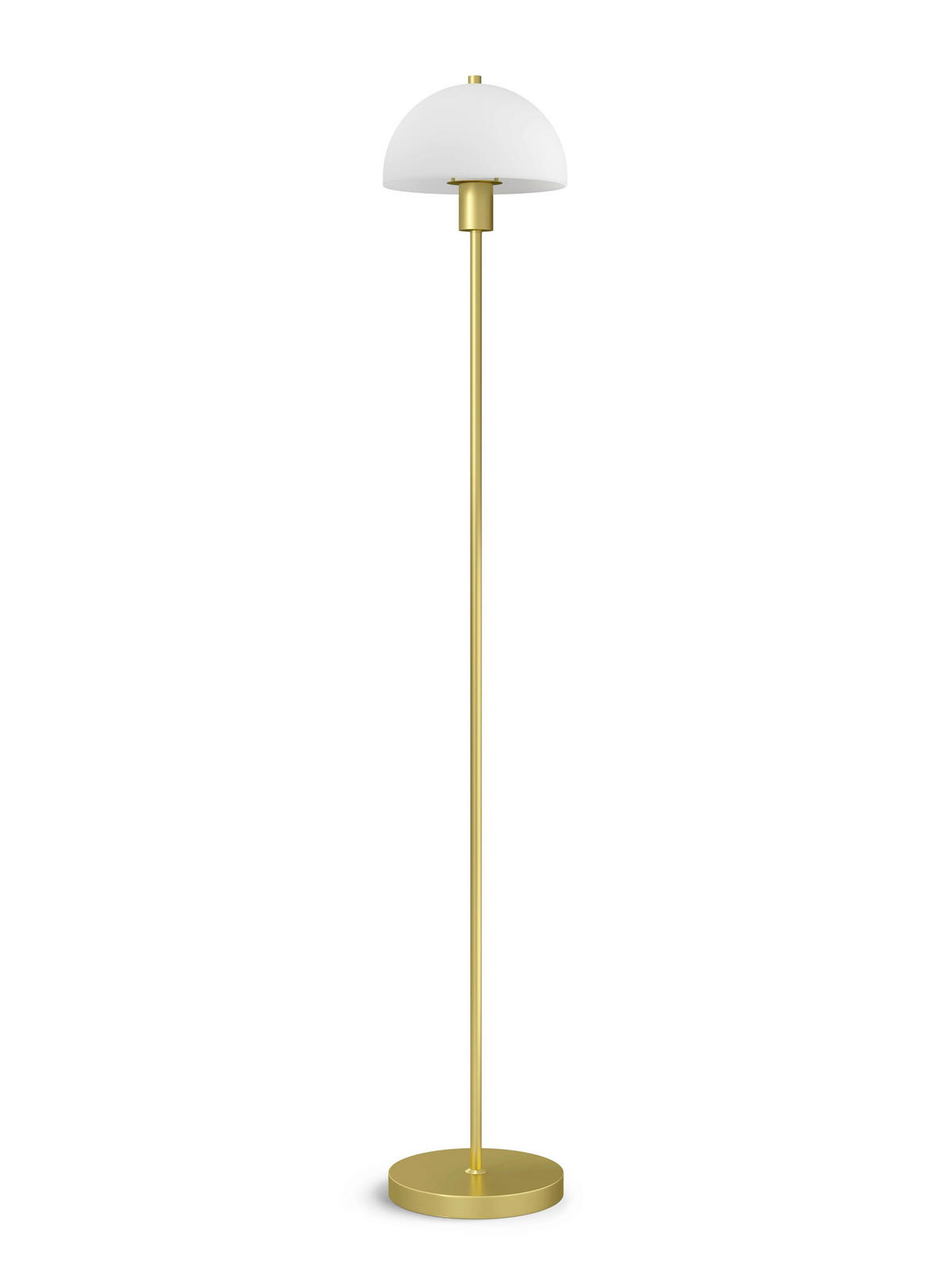 STEHLEUCHTE 20/125 cm    - Messingfarben/Opal, KONVENTIONELL, Glas/Metall (20/125cm) - Belid