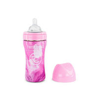 BABYFLASCHE 330 ml  - Pink, Trend, Kunststoff/Metall (7.6/7.6/19.2cm) - Twistshake