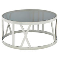 COUCHTISCH in 60/60/30 cm  - Silberfarben, Design, Glas (60/60/30cm) - MID.YOU