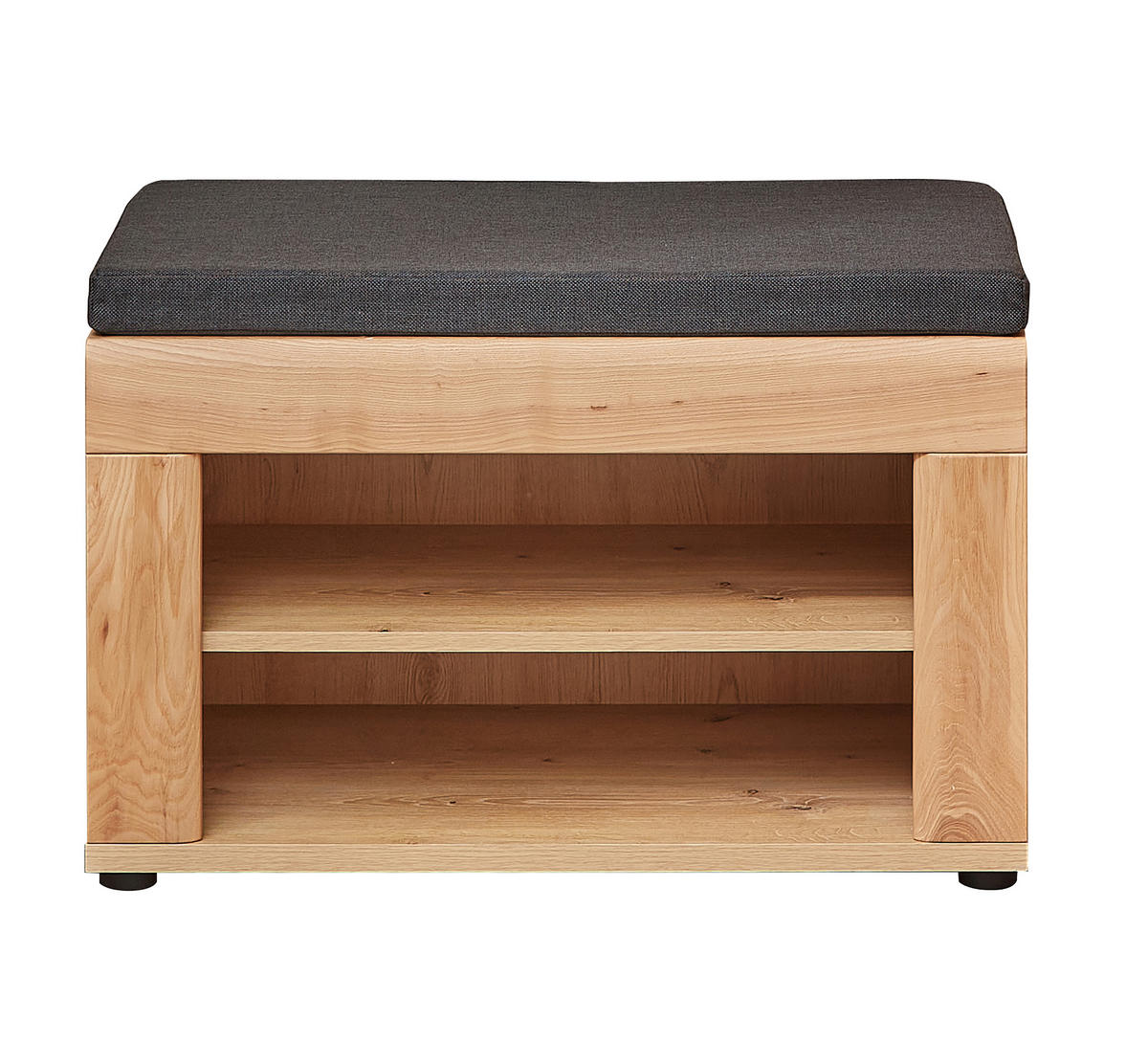 GARDEROBENBANK  in 75/49/39 cm  - Eschefarben/Anthrazit, Design, Holz/Holzwerkstoff (75/49/39cm) - Livetastic