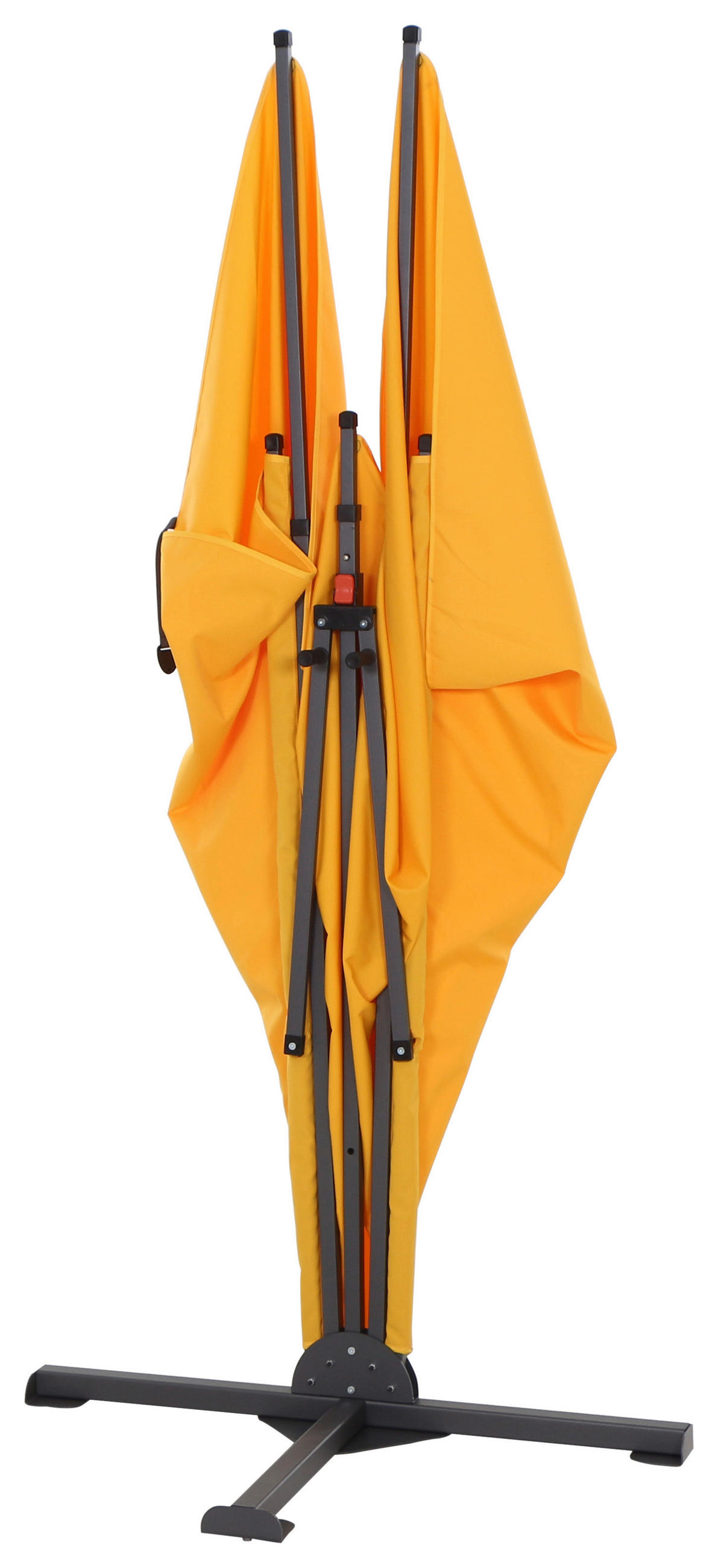 SICHTSCHUTZ - Anthrazit/Gelb, KONVENTIONELL, Textil/Metall (280/150cm) - Siena Garden