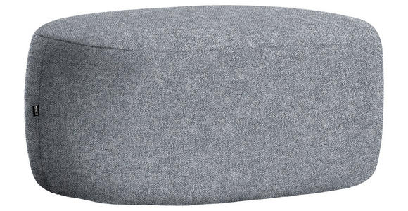 HOCKER in Textil Dunkelgrau - Dunkelgrau/Schwarz, MODERN, Kunststoff/Textil (88/43/66cm) - Hom`in