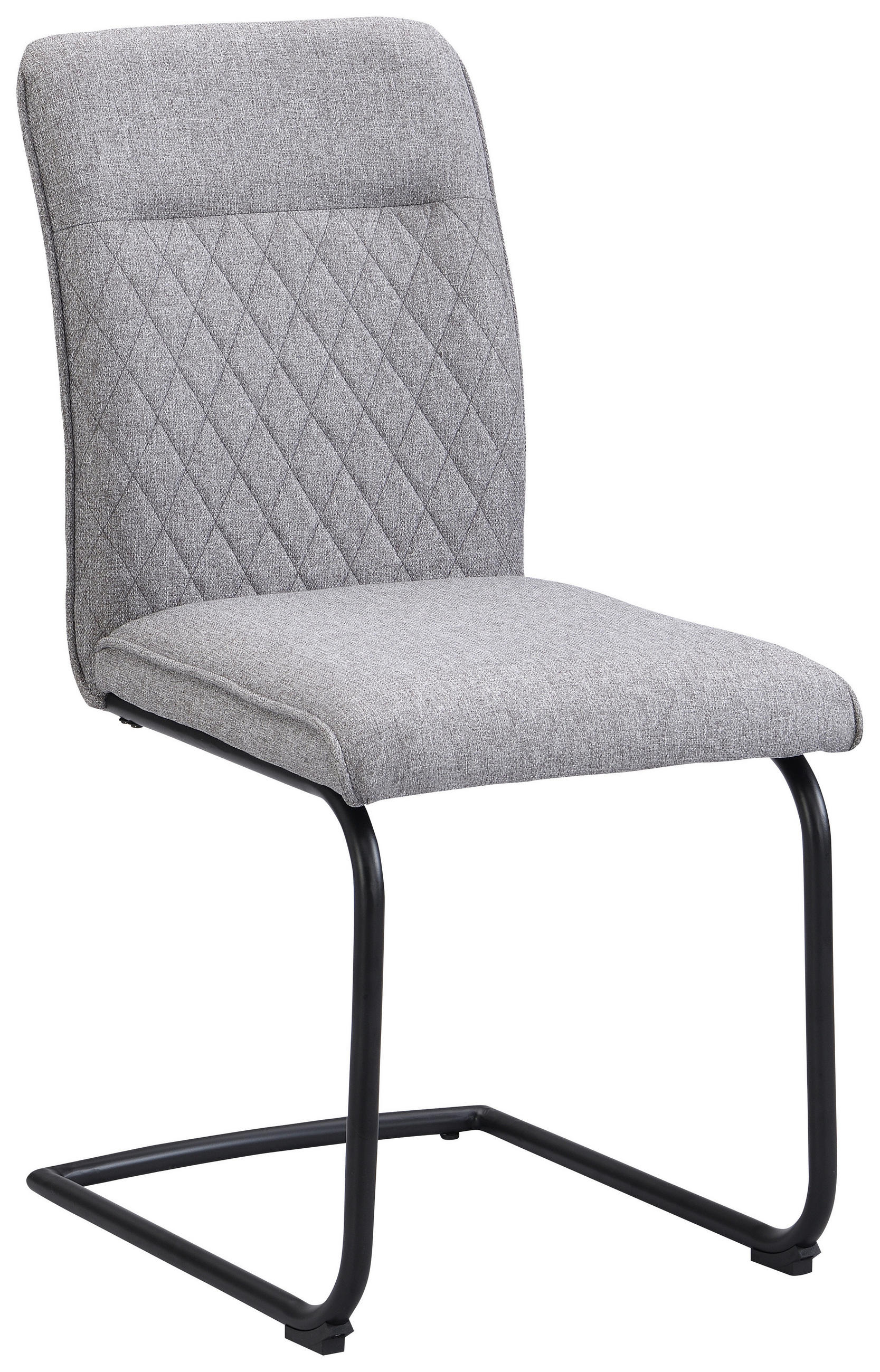 STOLICA  crna, svijetlo siva  metal, tekstil      - svijetlo siva/crna, Design, metal/tekstil (47/91/59cm) - Hom`in