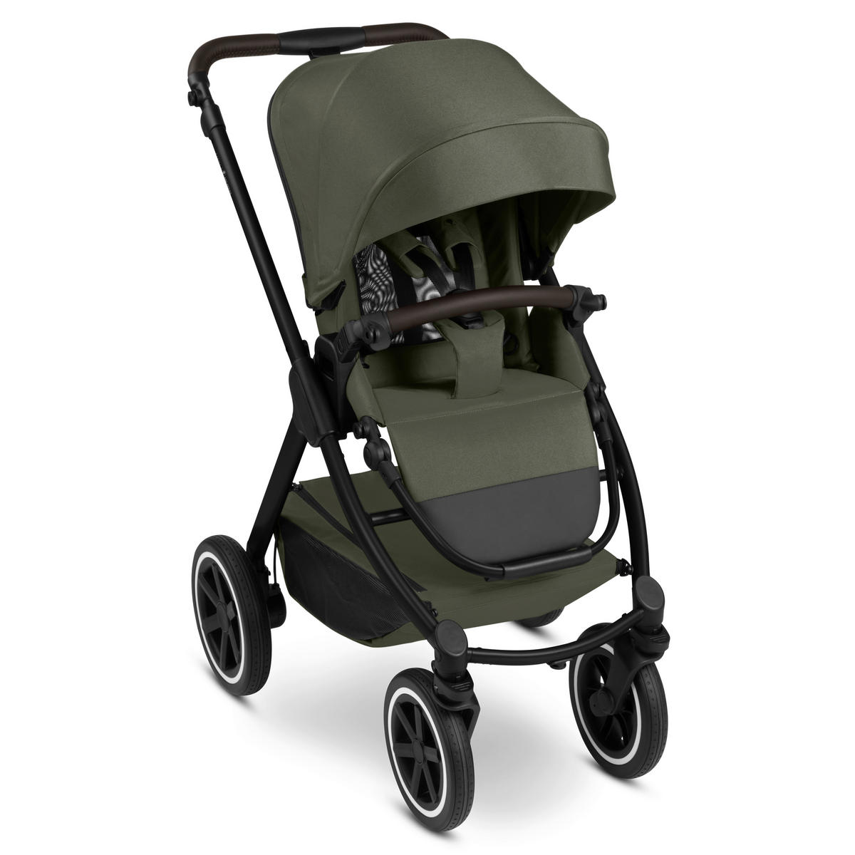 KINDERWAGEN  Samba 2  Avocado  - Schwarz/Olivgrün, Basics, Metall (60/108/88cm) - ABC Design