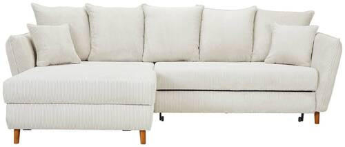 ECKSOFA Naturfarben Cord  - Eichefarben/Naturfarben, MODERN, Holz/Textil (284/162cm) - Carryhome