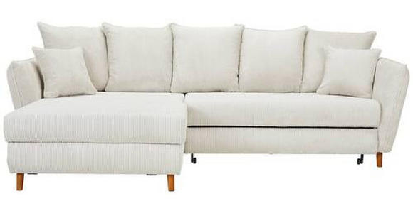 ECKSOFA Naturfarben Cord  - Eichefarben/Naturfarben, MODERN, Holz/Textil (284/162cm) - Carryhome