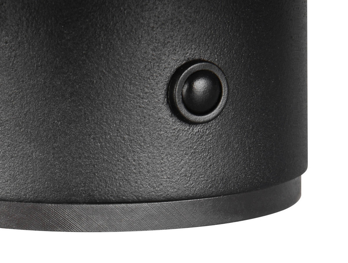 LED-WANDLEUCHTE 15,5/8,4 cm   - Schwarz, Design, Metall (15,5/8,4cm)