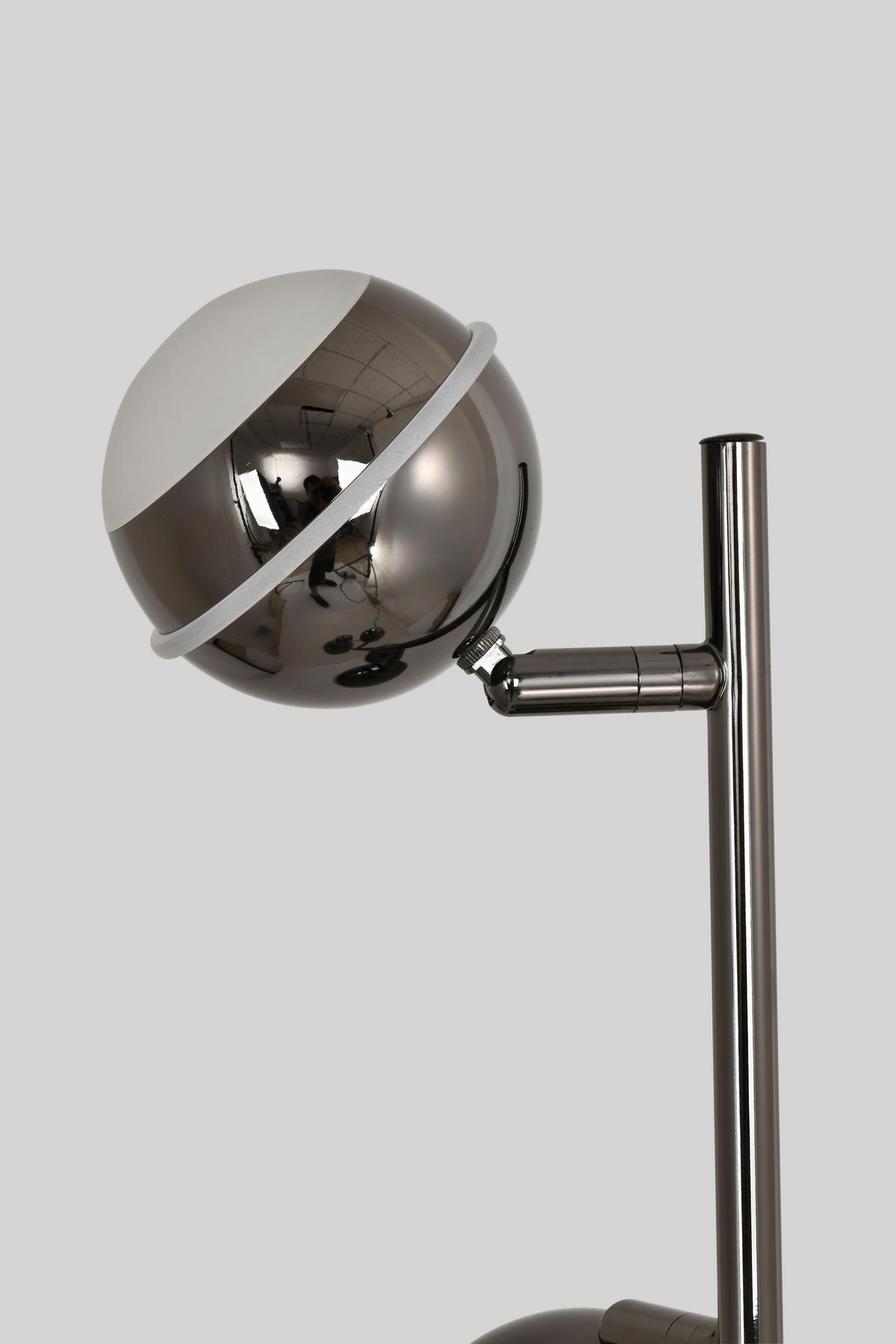 LED-STEHLEUCHTE Biarritz 25/140/25 cm  - Schwarzchrom, Design, Kunststoff/Metall (25/140/25cm)