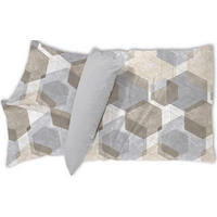 LENJERIE DE PAT CU DOUĂ FEțE 220/200 cm  - gri, textil (220/200cm) - Novel